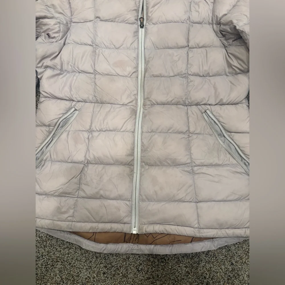 REI CO-OP 650 Lilac light purple Quilted Puffer women’s medium Jacket - used - Picture 3 of 8